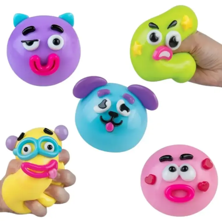 New Smushers Squishy Dog Face Swap Soft Slow Rising Squishy Toy, Cute Sensory Fidget Squeeze Toy, Stress Anxiety Relief Decompression Squishies for Adults Kids