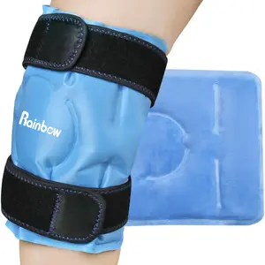 Ice Pack for knee pain, Reusable Gel Ice Wrap for Leg, Knee Hot Cold Compress Therapy