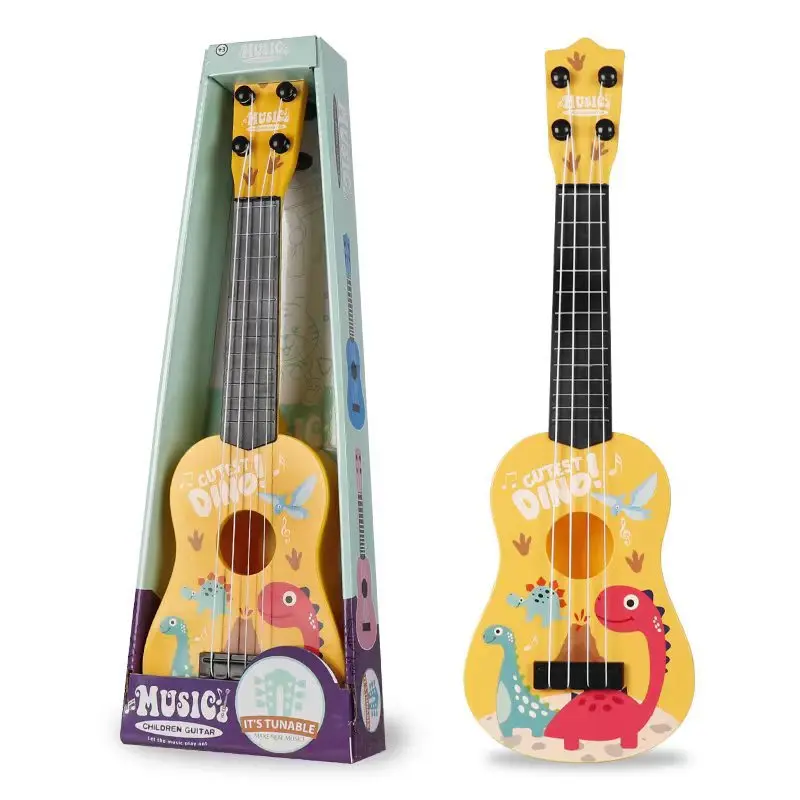 Mini Playable Ukulele Toy Guitar, Toddler Guitar, Kids Educational Musical Instrument Party Supplies, Fun Puzzle Birthday Christmas Halloween Gift, Affordable Guitar
