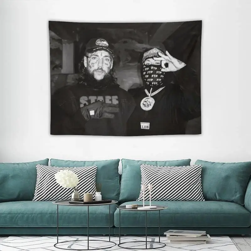 Flag $Uicideboys Music Album Poster Tapestry For Bedroom, Living Room & Dorm Decor Modern Stripe Design Boho Shabby Chic Decoration