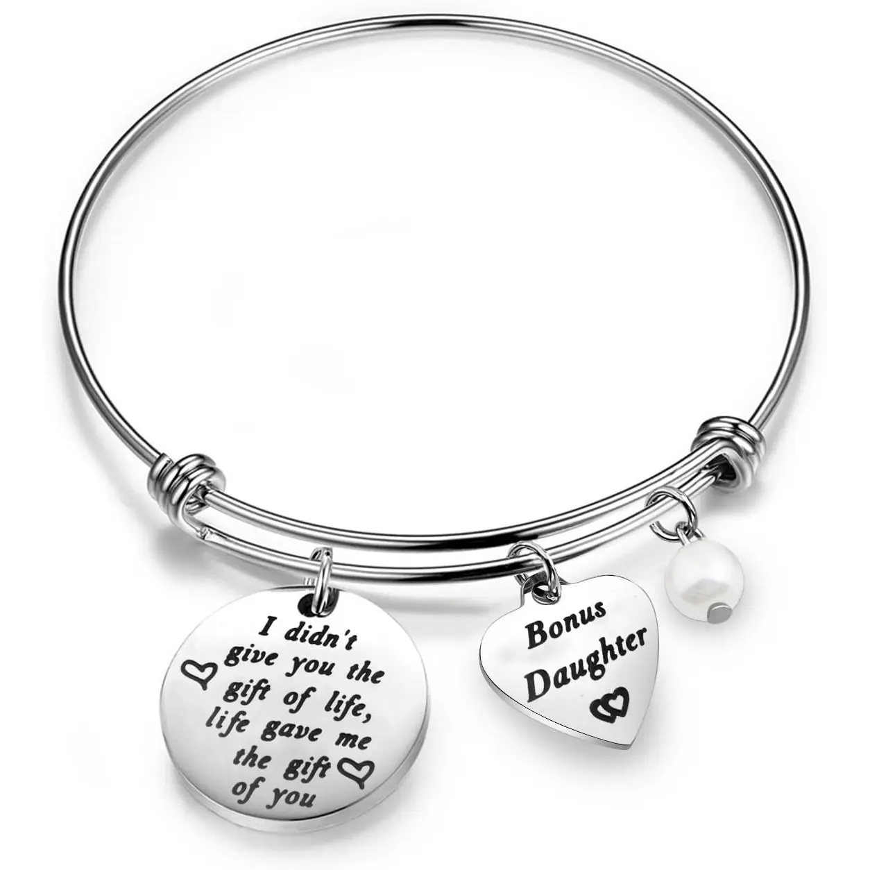Stepdaughter Gifts Daughter In Law Bracelet I Didn't Give You The Gift of Life Life Gave Me The Gift of You Step Daughter Gifts From Stepmom