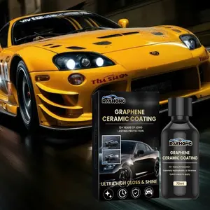 Graphene Ceramic Coating Premium Set for Cars, Surface Cleaner Enhances Durability and Shine, Waterproof and Scratch Resistance, Ceramic Coating Spray