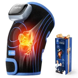 Bob and Brad Heated Knee Brace, Portable Electric Far-Infrared Therapy,  Cordless Heating Pad Fast Heating for Knee Pain Relief, 5 Heatings & 3 Timer for Knee Elbow Comfort, Idea Gift for Parents