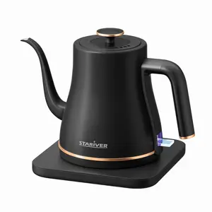 Gooseneck Electric Kettle, 0.8L Electric Tea Kettle Tea Pot, Pour Over Coffee Kettle with Stainless Steel Inner Lid & Bottom, Water Boiler with Auto Shut Off and Boil Dry Protection