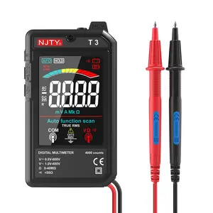 NJTY T3 Smart Digital Multimeter, Auto Ranging Multimeter, Multimeter for Measuring Voltage & Resistance, Rechargeable Multimeter with Live Wire Recognition, Voltage Tester