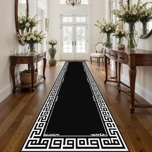 Geometric Pattern Kitchen Runner Rug, 1 Count Non-slip Kitchen Mat, Rectangle Home Decor Floor Mat for Kitchen Living Room Bedroom Laundry Room, Boho Runner Rug