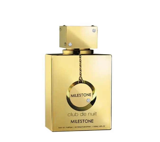 Armaf Club De Nuit Milestone Regular Edition Unisex EDP Perfume - 3.6 oz Long-Lasting Marine-Citrus-Woody Aromatic Fragrance, Made in France, Musk-Powder Notes, Self Care Products for Smelling Good, Single Item, Fragrances, Adults, Liquid, Aquatic, 3.6 Fl