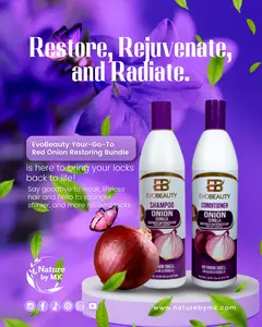 EvoBeauty Red Onion Restoring Bundle - Natural Skin Care Solution with Essential Nutrients for Healthier Skin