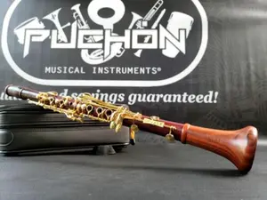 Backun Protege Cocobolo Wood & Gold Plated Keys Bb Clarinet - Professional