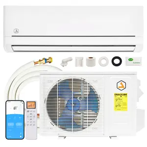 [Ships in 2 Boxes] AMERLIFE 12,000 BTU Mini Split Air Conditioner & Heat Pump System with Pro Fast-Fit Set, 115V/220V 18 SEER2 Ductless Inverter Mini Split, Easy DIY Install AC for Bedroom Living Room, No Professional Needed