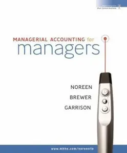 USED-Managerial Accounting for Managers by Eric Noreen (Hardcover)