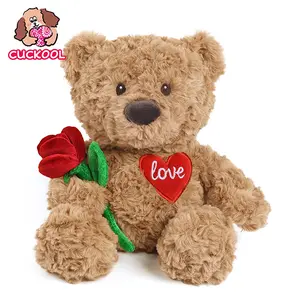 14''|1.6Lbs Weighted Plushie Bear Cup Plushies toys, Weighted Stuffed Animals stich stuff Plushies, toy Gift idea, Microwavable Heating Pad for Cramps, Pain Stress Relief, Heatable Coolable Lavender Scented for Anxiety, CUCKOOL Valentine's day gift idea