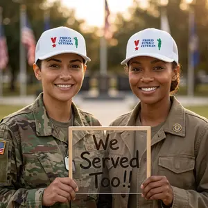 US Female Veterans |Trucker Cap | Proud Female Veteran