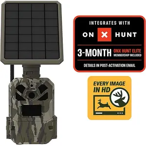 Moultrie Edge Single with Solar Cellular MP Trail Camera 36MP 1080p HD Wireless Connectivity Water Resistant Hunting Camera Bottomlands