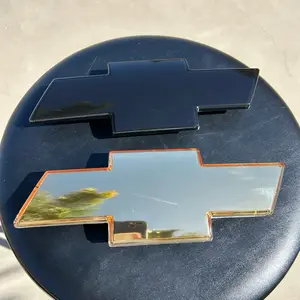 Front Emblem for Chevrolet Chevy Silverado 1999-2002 Surburban 2000-2006 Tahoe 2000-2006 Gold Black Nameplate Badge