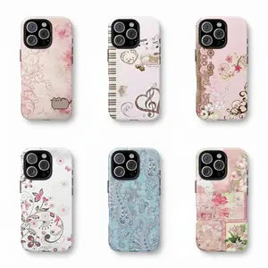 Pastel Pink Music Note Phone Case|Musical Floral Art Shockproof Case For iPhone 17 Pro Max 16 15 14 13 12 11 for Samsung S21 S22 S23 S24 S25 S26 Phone Case|Tough Phone Case|gift for him for her|Best Gift tiktokshopspringglowup