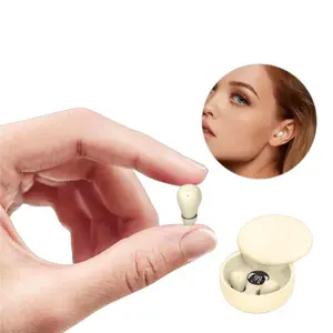 Hetoie Mini Invisible Earbuds, Bluetooth-compatible 5.4 True Wireless In-Ear Headphones, Noise Cancelling Gaming Over-Ear Headset, Sports Audio Small Earphones, Earbuds Gift