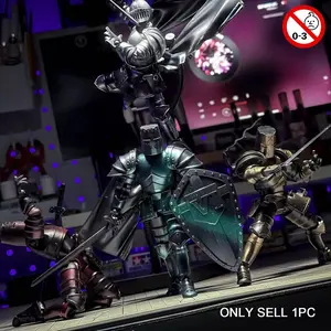 Medieval Knight Figurine, Action Figurine, Multi-Jointed Collectible Doll, Vintage Armor DIY Assembly Model, Perfect for Collection, Decoration, Gift