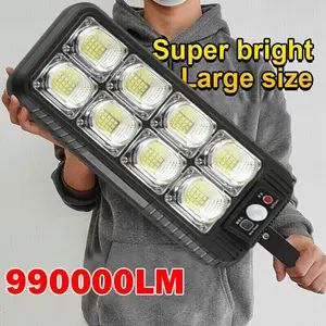 LED Solar Outdoor Wall Lamp, Dusk-To-Dawn Commercial Street Flood Light
