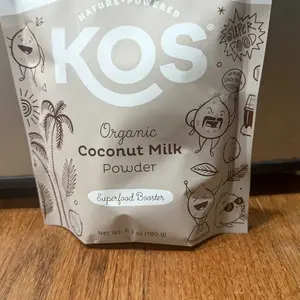 KOS Organic Coconut Milk Powder 12.6 oz Sugar-Free MCT Vegan Keto Paleo Non-GMO Gluten-Free Dairy-Free Protein Nutrition for Healthy Cooking & Baking