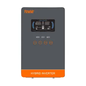 PowMr 4500W 24V Solar Hybrid Inverter, 110/120V AC, Off Grid, Pure Sine Wave, Max.PV Input 5600W 350V, Built-in 140A MPPT Controller for 24V Lead-Acid & Lithium Battery