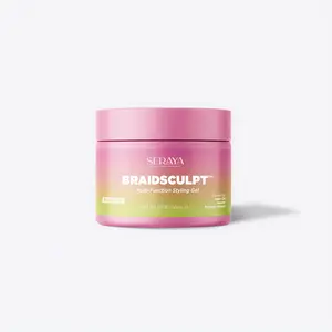 BraidSculpt Braid Gel Extra Hold Edge Control for Black Hair - 4C Hair Styling Gel for Braids Locs Twists - Non Flaking Braid Wax with Argan Oil Keratin  - rosemary mint