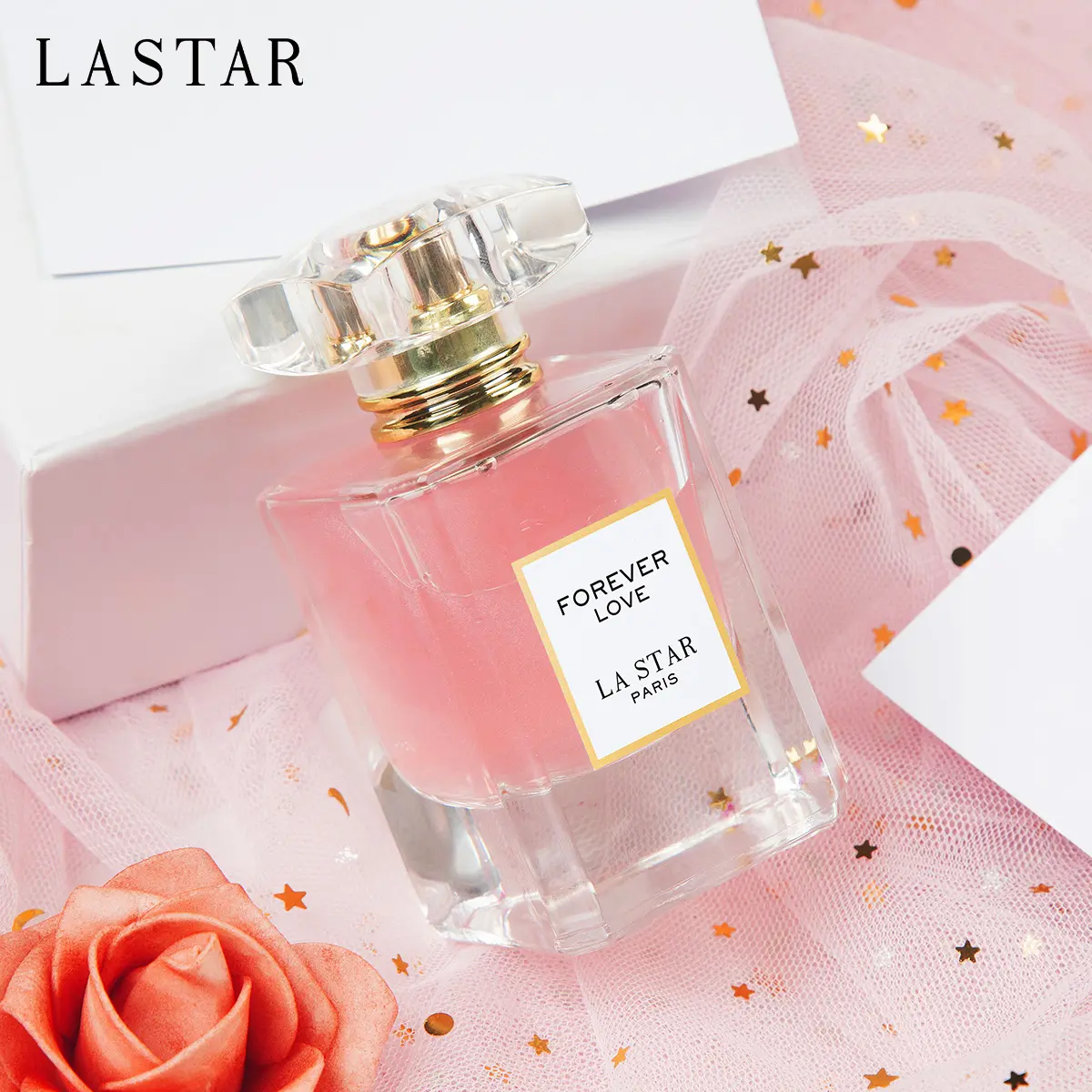 FOREVER LOVE perfume,girls' perfume, floral fragrance, rose fragrance, jasmine fragrance, vanilla, patchouli fragrance, party perfume, large capacity perfume suitable for all occasions, perfect holiday gift for girlfriend