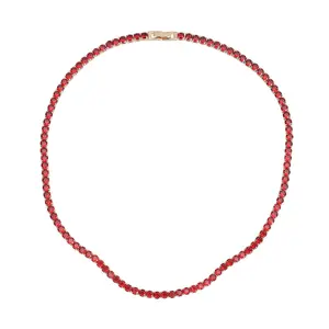 Cubic Zirconia Necklace for Women Jewelry Size 18" Ct 43.46 Birthday Christmas Gifts for Women