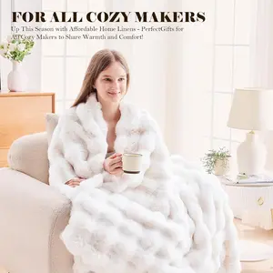 Ultra-Plush Soft Lola Blanket, Multiple Colors Available, No Pilling, Ideal for Dormitory/bedroom/sofa Decor, Cozy Blanket Throw, New Year Gift