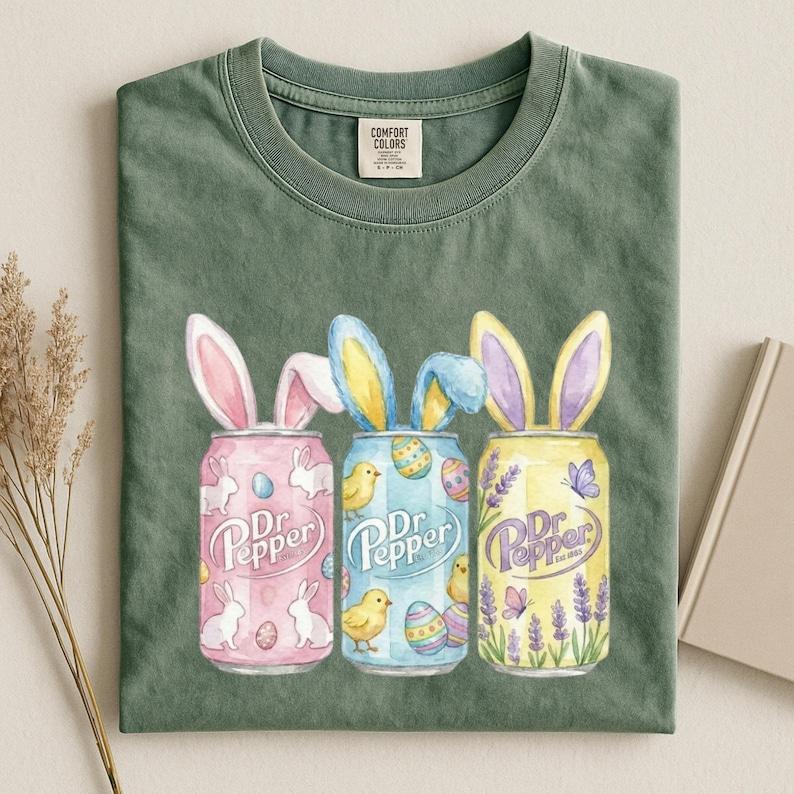 Comfort Colors Easter Dr Pepper Shirt, Easter Bunny Soda Tee, Gift For Easter’s Day