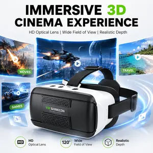 4K 3D VR Headset - Imax-Level Private Cinema Accessory, Suitable for Movies, VR Games, Romantic Date Use, Ideal Valentine's Day Gift for Couples