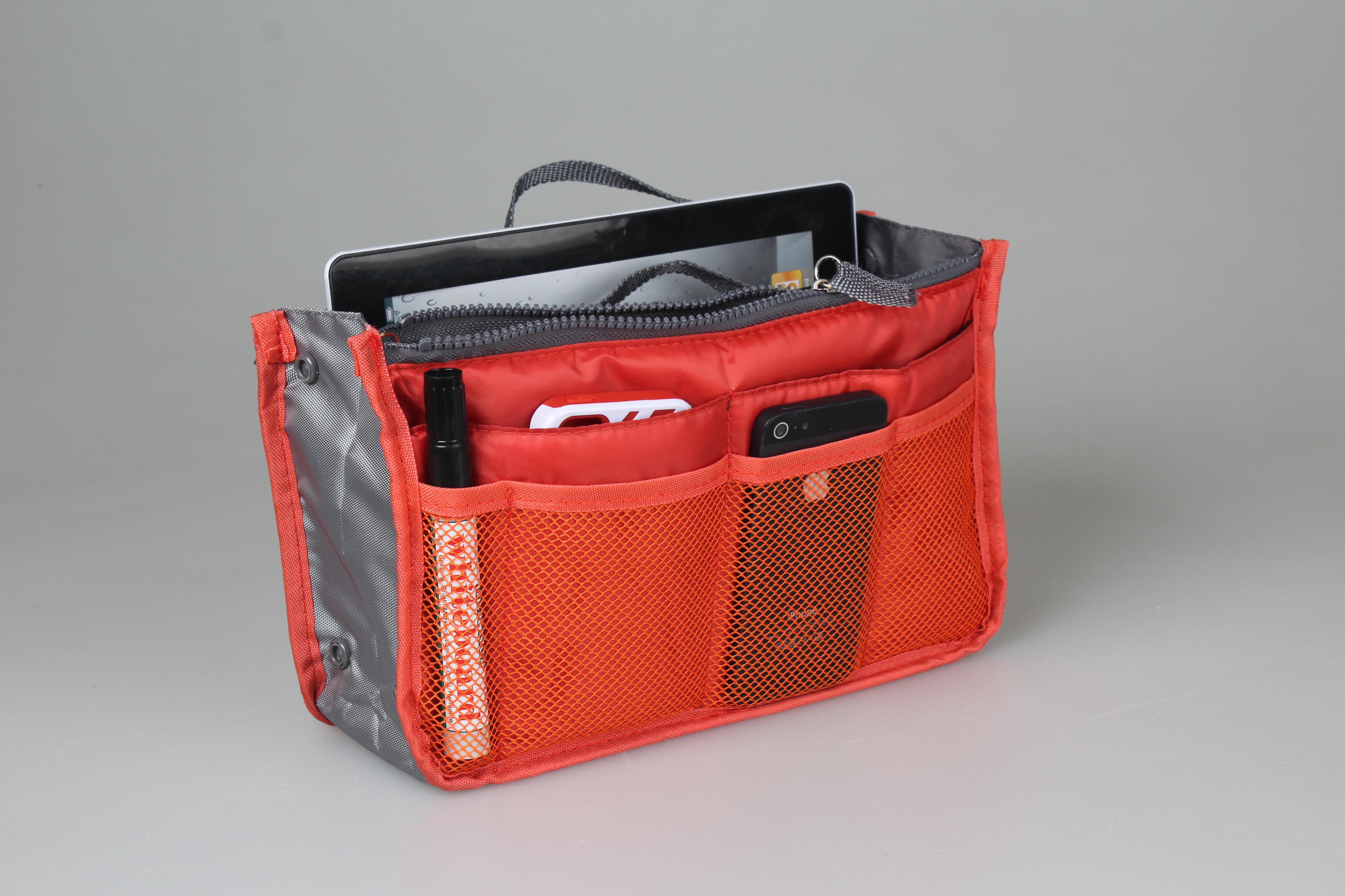 The Ultimate Handbag Organizer! Travel Insert with Hand Strap – Keep Makeup & Toiletries Neat, Fits Any Purse – Must-Have for Women on the Go