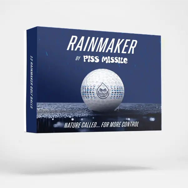 RAINMAKER Urethane Golf Balls 12pk - 3-Piece Construction, 332 Unique Flat Circle Dimples, USGA-Compliant 1.68in for Fair Play, Medium Compression Core, High Arcing Off Tee Box, Controlled Play, Enhanced Performance