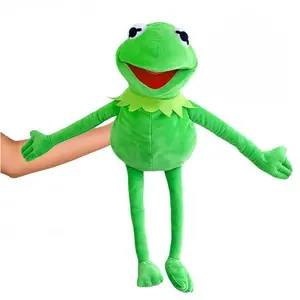 Funny Frog Plush Puppet, Backpack Frog Animal Stuffed Toy, Magic Trick Prop for Babies, Ideal for Baby Use, Moveable Stuffed Animal