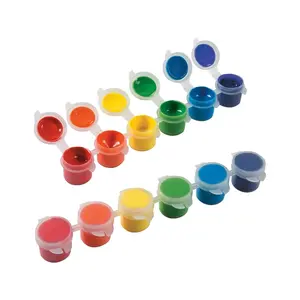 7" 6-Color Rainbow Acrylic Paint Strip Classpack - Set of 24