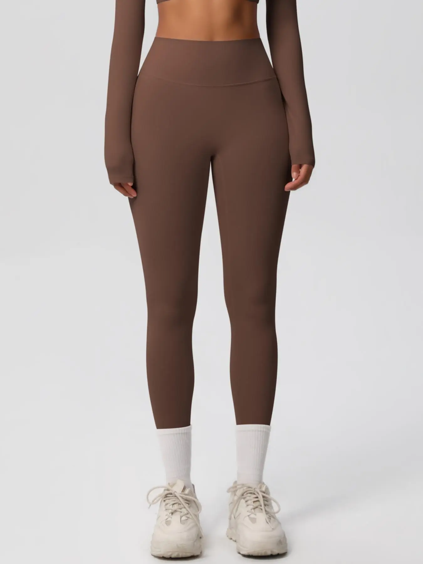 Women's Solid High Waist Sports Leggings Activewear Stretch Tight Leggings, Casual Comfy Breathable Quick Drying Skinny Pants for Yoga Gym Workout Running, Ladies Sportswear for All Seasons