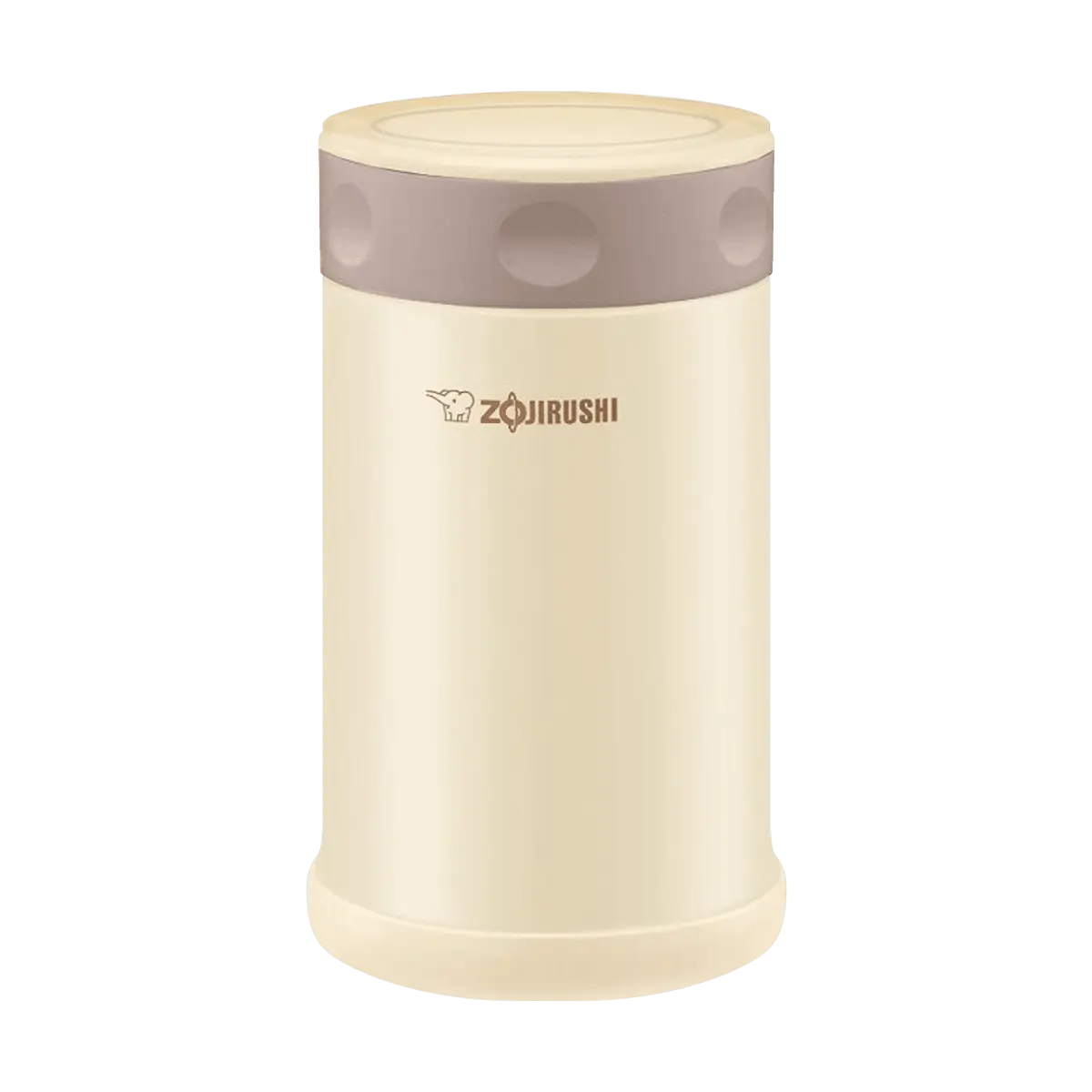 Zojirushi 750ml Stainless Steel Thermal Cooker Jar - Cream White, Vacuum Insulated for Hot & Cold Meals, Perfect for Soups, Stews, and Overnight Oats