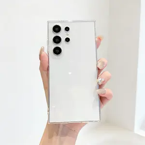 Slim Clear Straight Edge Shockproof TPU Case for Samsung Galaxy S26 S25 S24 S23 S22 S21 S20 ULTRA PLUS FE A57 A55 A54 A35 A34 A17 A16 A15 A14 A06 A05 A25 A24 A73 A72 A71 Note 10 20 M35 Ultra Clear Anti Yellowing Anti Scratch Precise Cutouts Comfort Grip