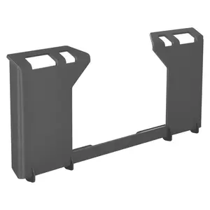 Heavy-Duty Skid Steer Mount Plate, 1/2 in Universal Quick Attach Vehicle Accessory, Cut-Out Design, Easy-to-Bolt, 6000lbs Capacity, Compatible with Kubota Bobcat Skid Steers & Tractors