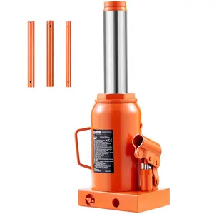 VEVOR Hydraulic Bottle Jack, TikTokShopBlackFriday, 30 Ton/66138 lbs Welded Bottle Jack with 11.22''-18.66'' Lifting Range & 3-Section Long Handle, for Car, Pickup, Truck, RV, Auto Repair, Industrial Engineering