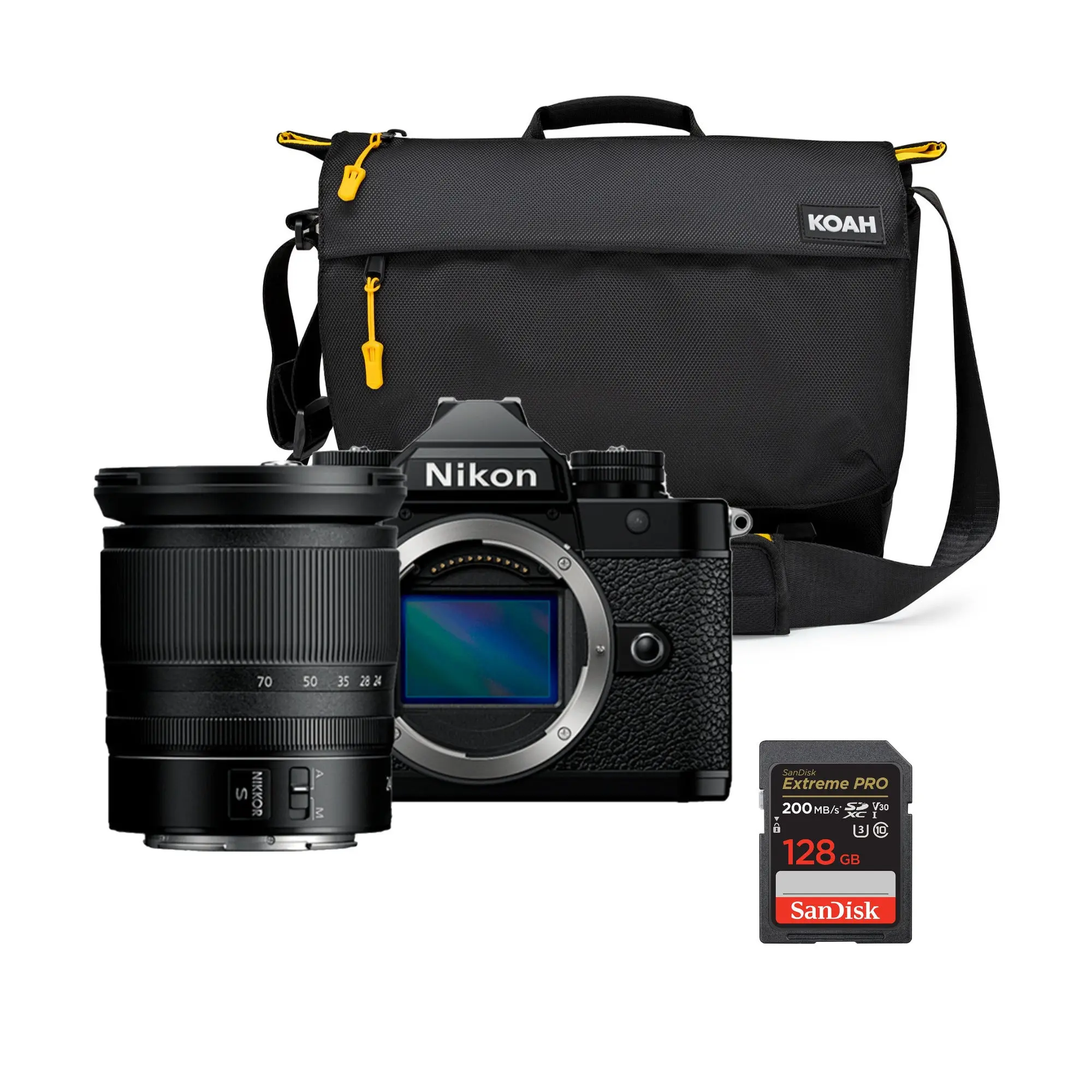 Nikon Z F Digital Mirrorless Camera with EXPEED 7 Image Processor, Adjustable Lens, Tripod, 128GB Memory Card, Camera Bag & Photography Equipment Bundle