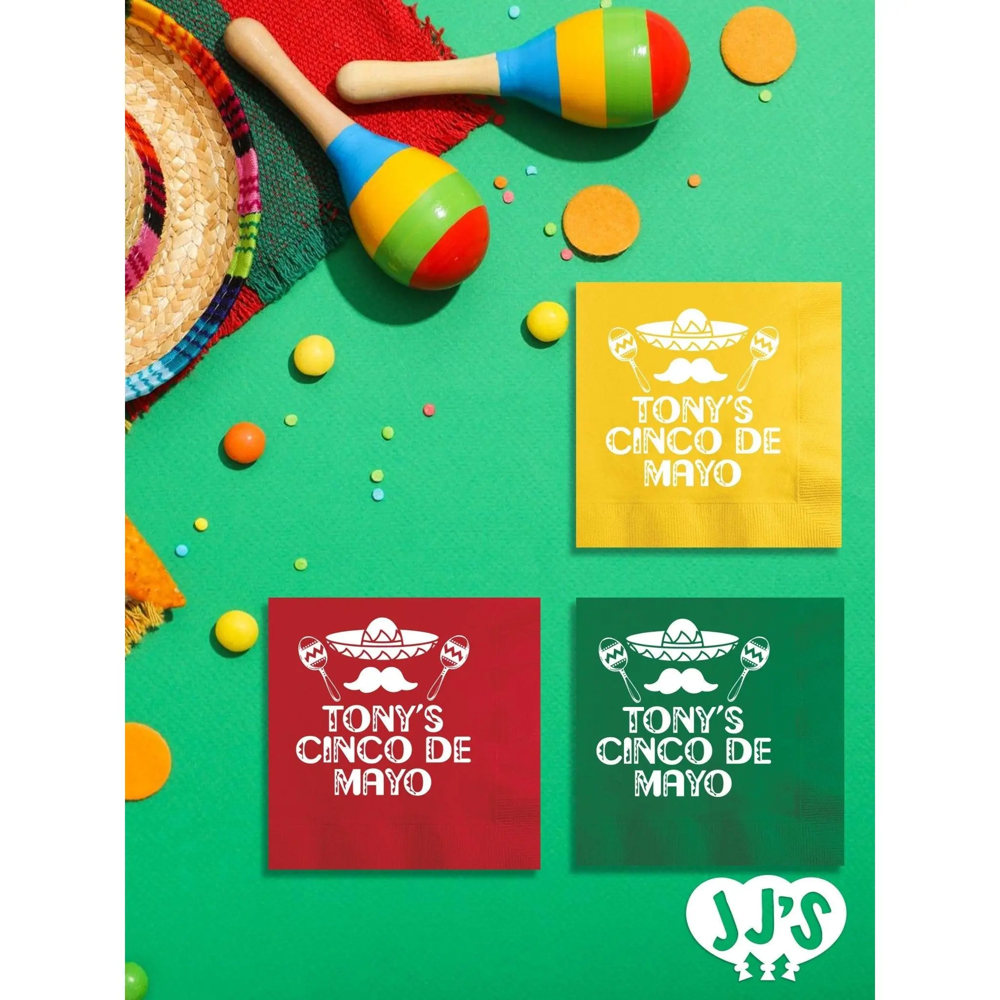 Mr. Cinco de Mayo Fiesta Custom Napkins