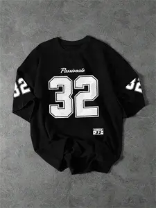 Stylish Men's Streetwear Digital Pattern Printed T-Shirt, Comfortable Skin-Friendly Soft Fabric for All Seasons, Durable Regular Fit for Family Celebrations