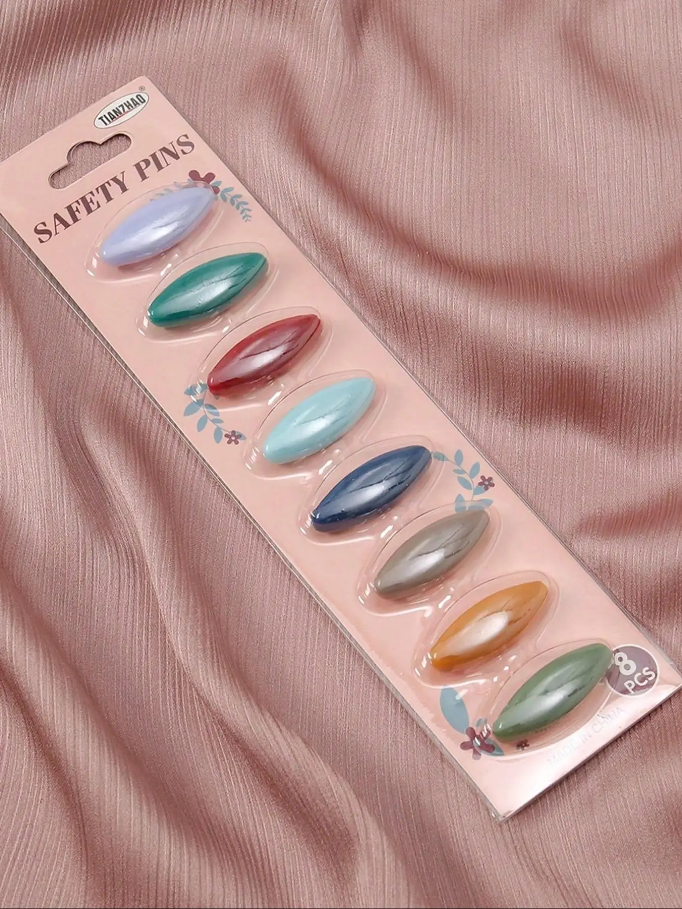 Fashion Colorful Safety Pin for Women, Multifunctional Scarf Pin, Clothes Accessories for Women & Girls, Trendy All-match & Exquisite Brooch for Birth