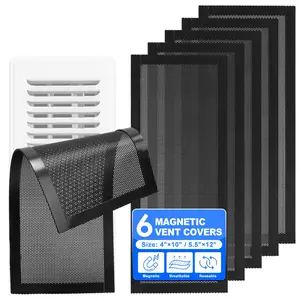 Floor Vent Covers Magnetic Vent Covers Air Vent Covers Mesh Screen Register Vent Covers for Home, Floor, HVAC, AC, Grilles, and RV Vents