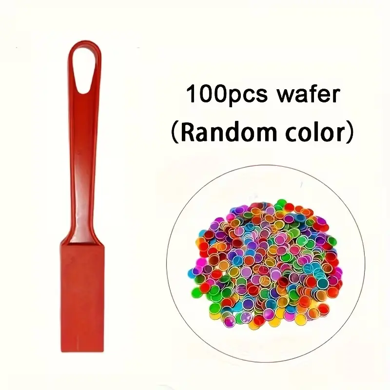Magnetic Magic Wand Set with 100 Round Game Discs, Vibrant Random Colors, Perfect for Large Group Games, Family Night, Singles Party, Classroom Fun, Celebration