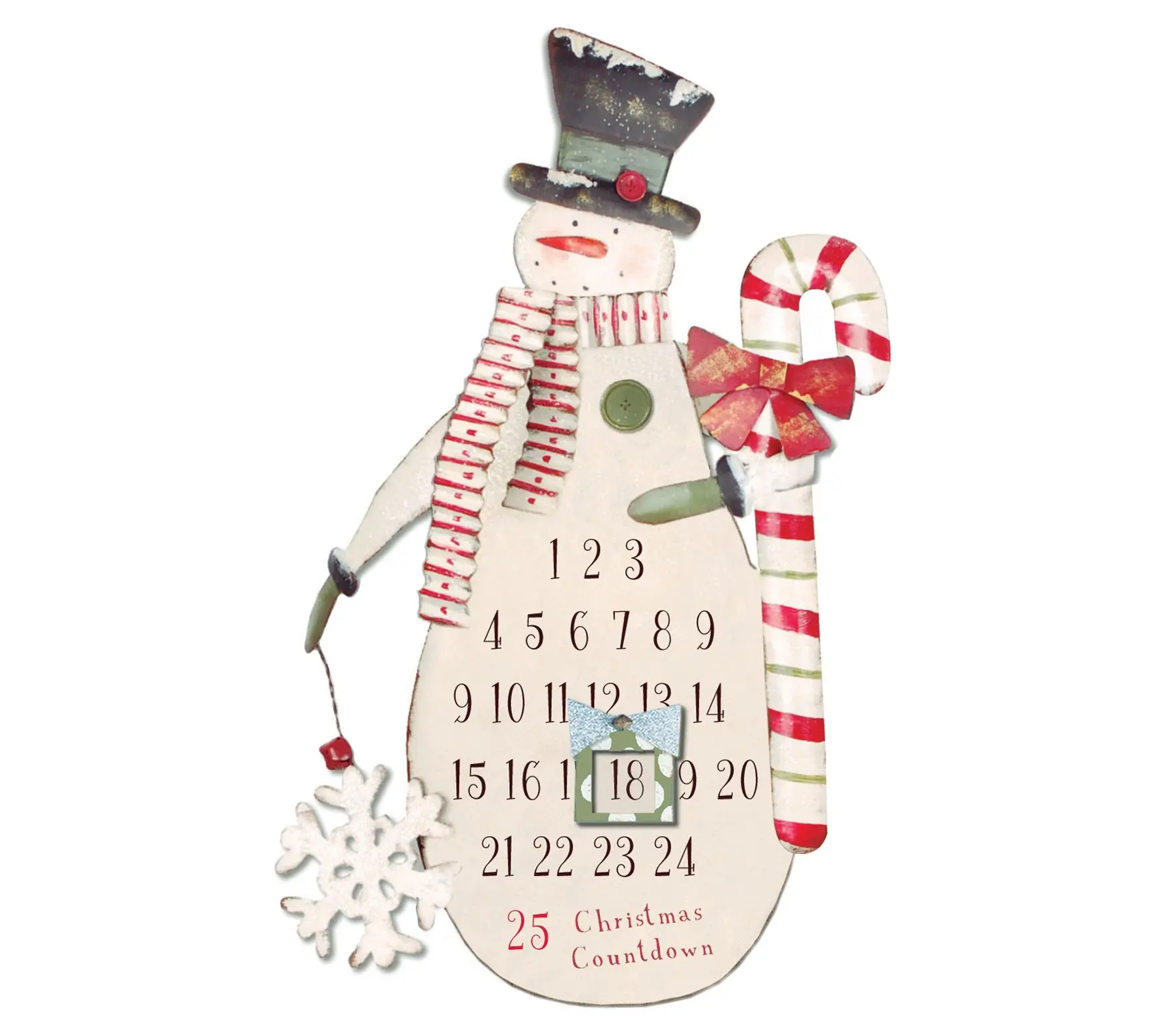 Sunset Vista Designs Snowman Magnet Christmas Countdown