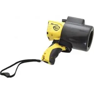 Streamlight White LED Bulb, 550 Lumens, Spotlight/Lantern Flashlight Yellow Plastic Body, 4 C Alkaline Batteries Not Included 44900