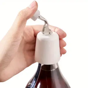 Stainless Steel Vacuum Wine Saver Reusable Wine Stopper Wine Preservation Tool Anti Oxidation Vacuum Seal Lid Air Pressure Sealing Cork Kitchen Essential Wine Accessory Home Bar Practical Storage Equipment Wine Pump Preserver