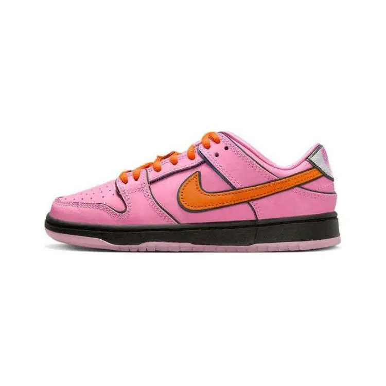 Nike SB Dunk Low The Powerpuff Women's Blossom PS Comfort Skate Shoes Kids'' Pink FZ3351-600